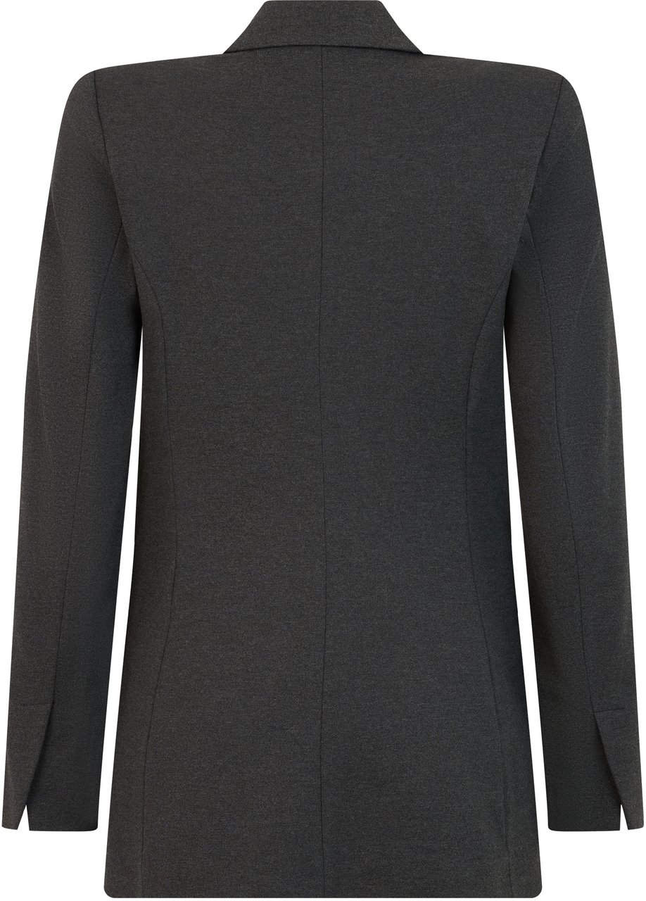 Pinko Double-breasted jacket Grijs