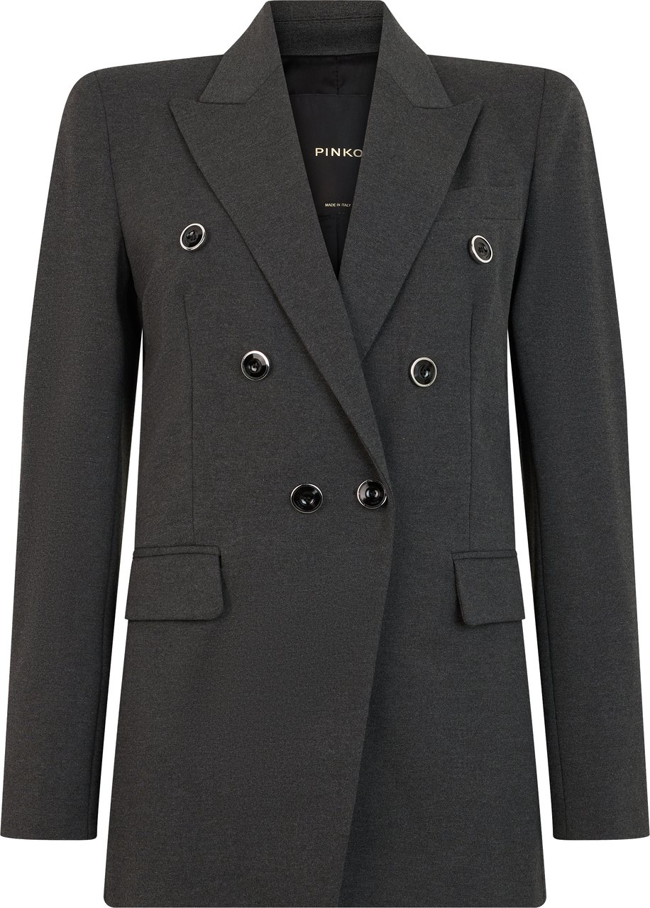 Pinko Double-breasted jacket Grijs