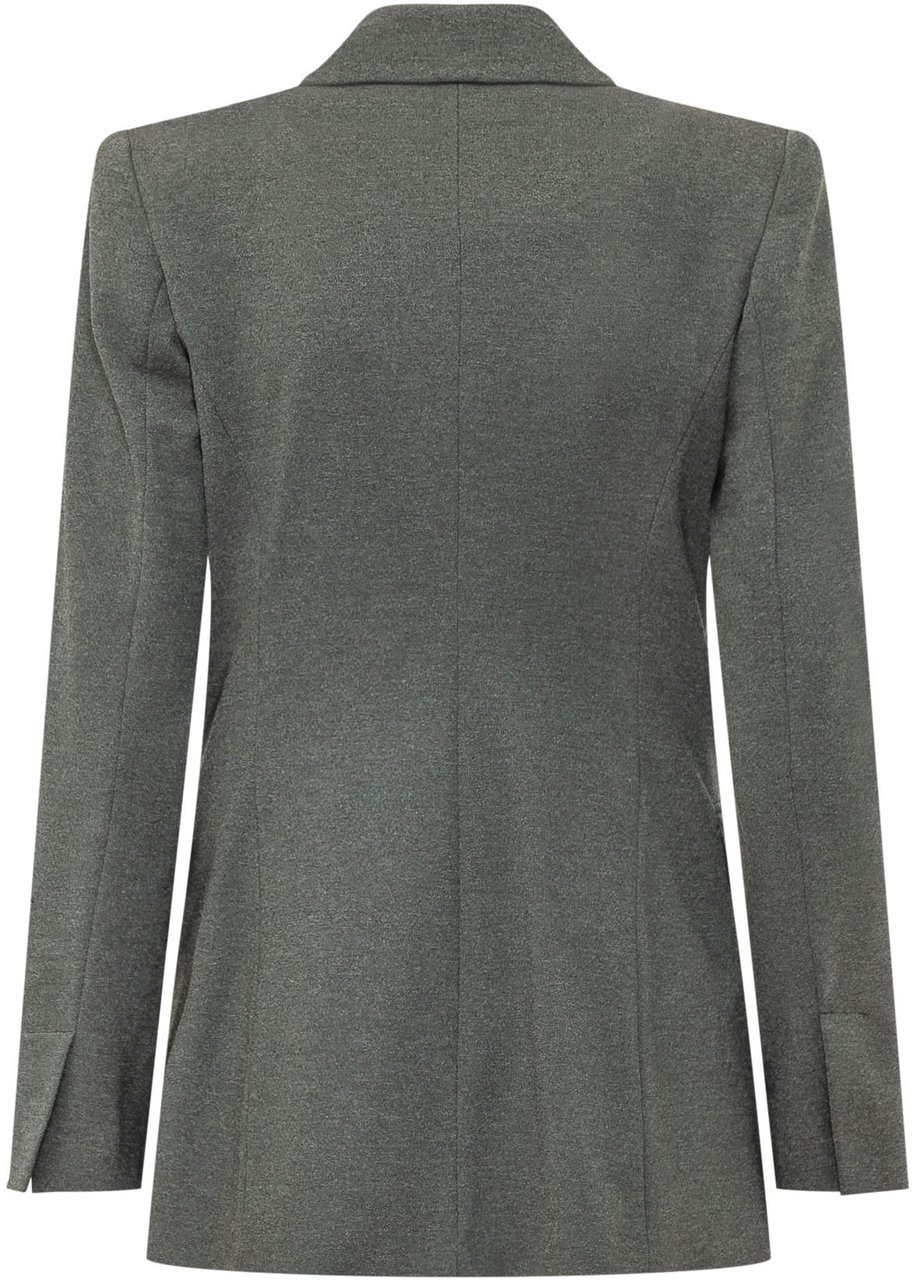 Pinko Blazer Hibiscus Doppiopetto Grijs