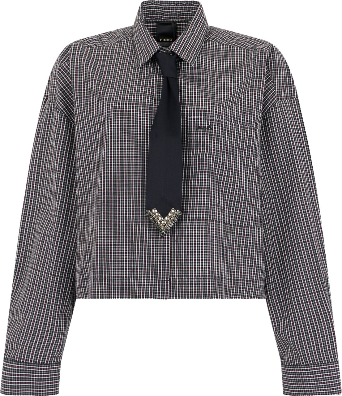 Pinko Shirts Nero/Bianco/Rosso Wit
