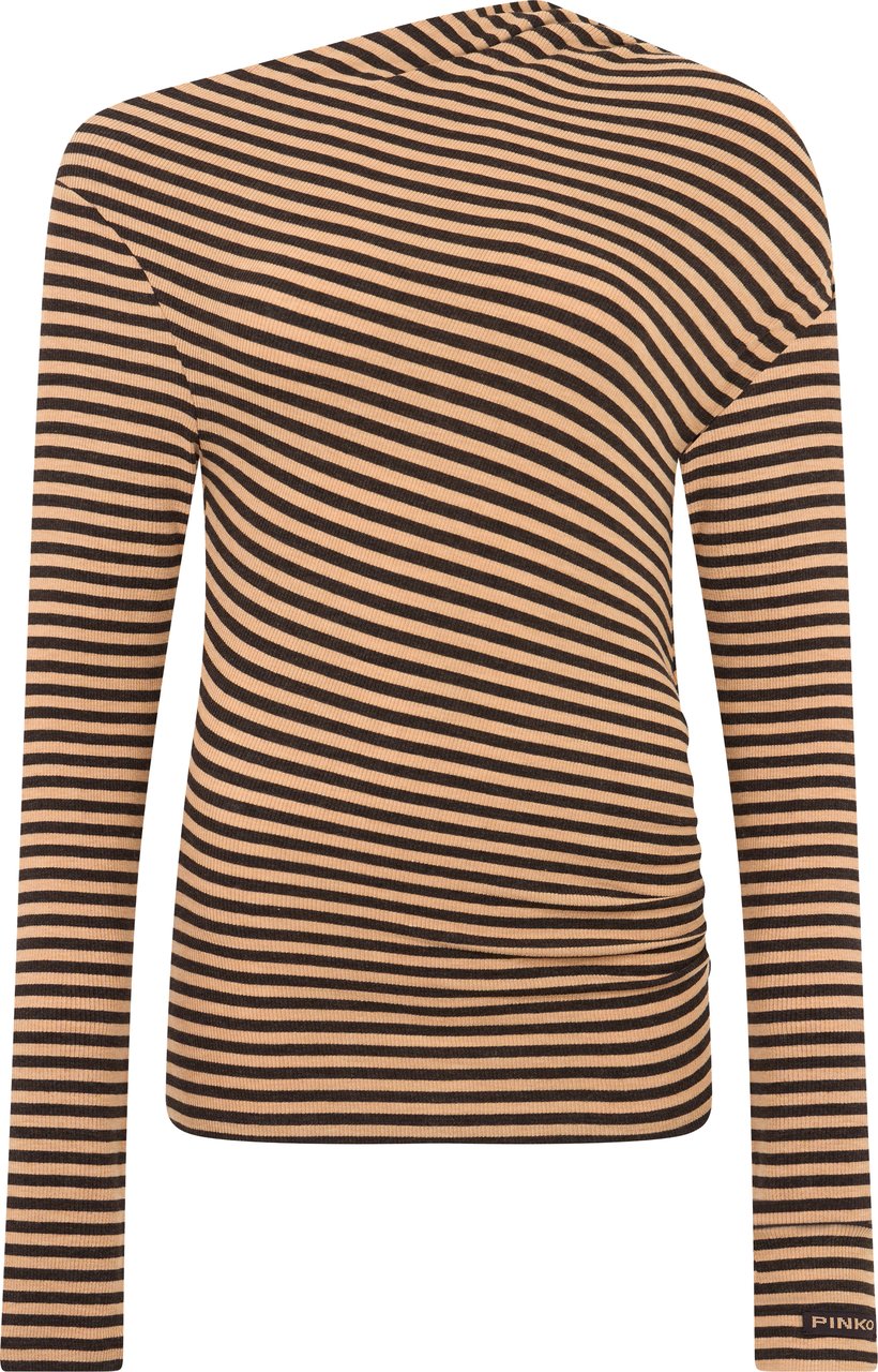 Pinko Polo sweater in wool blend with stripes Divers