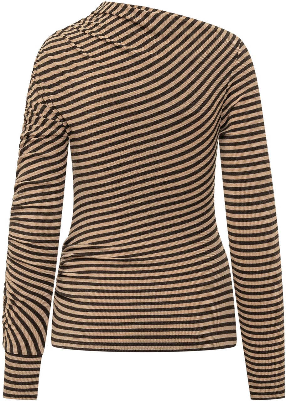 Pinko Lilium Lupetto a Righe Beige