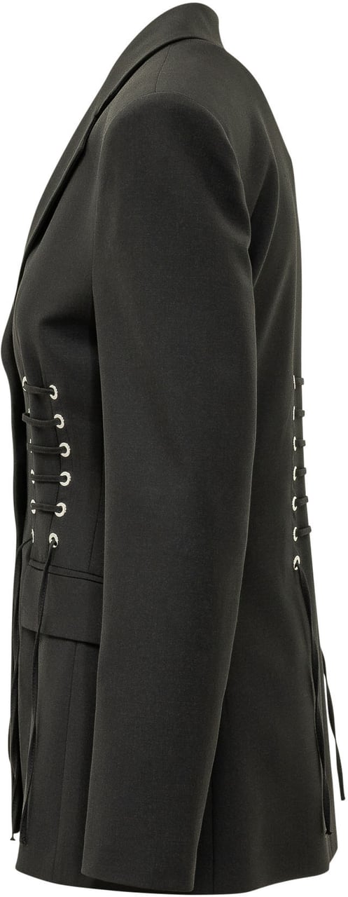 Pinko Blazer Hummer con Dettagli Intrecciati Zwart