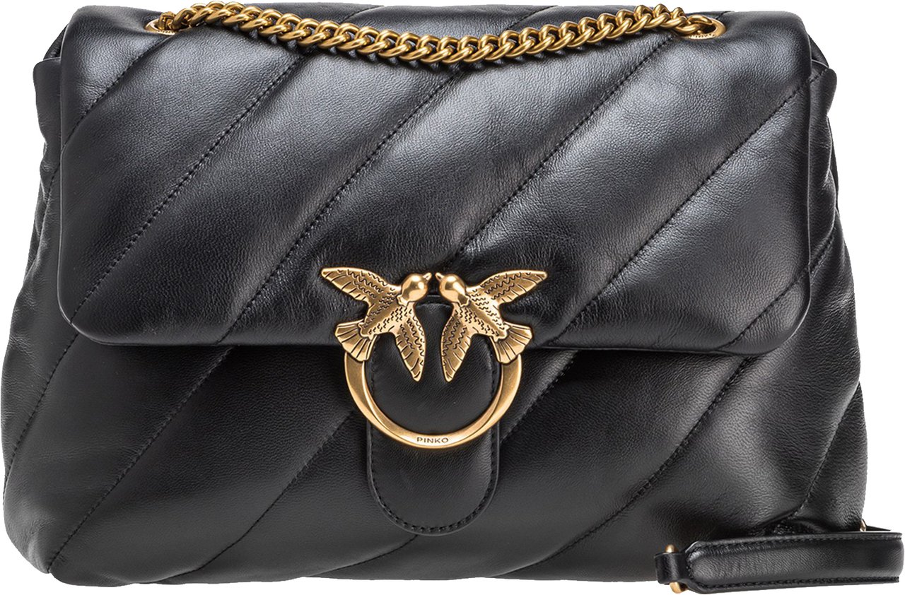 Pinko Bags Nero-Antique Gold Zwart