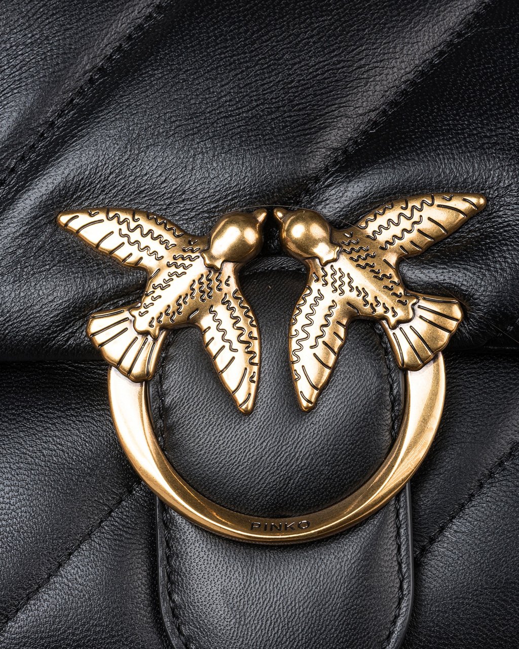 Pinko Bags Nero-Antique Gold Zwart