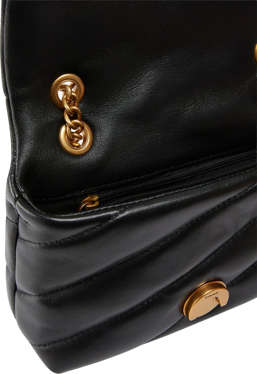 Pinko Bags Nero-Antique Gold Zwart