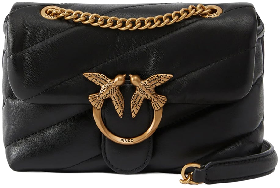 Pinko Bags Nero-Antique Gold Zwart