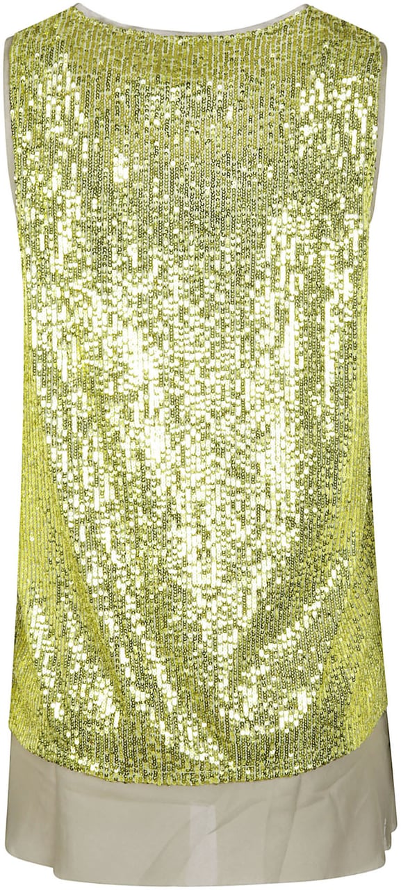 Pinko Bollicine Tank Top Green Groen