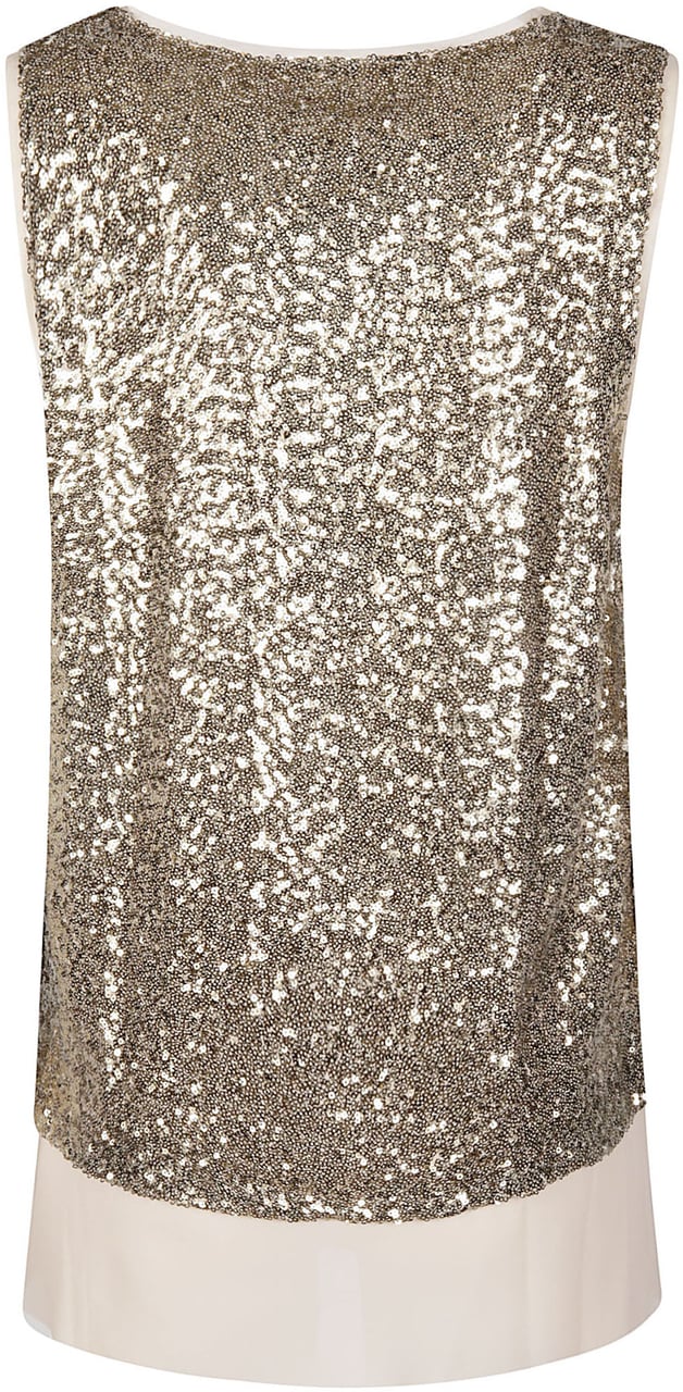 Pinko Bollicine Tank Top Metallic Metallic