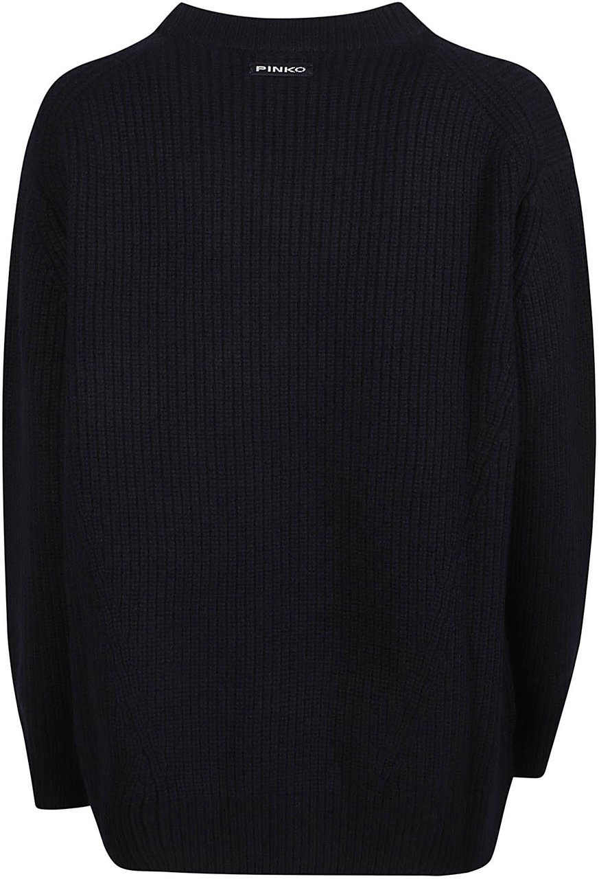 Pinko Gracidio Round Neck Sweater Blue Blauw