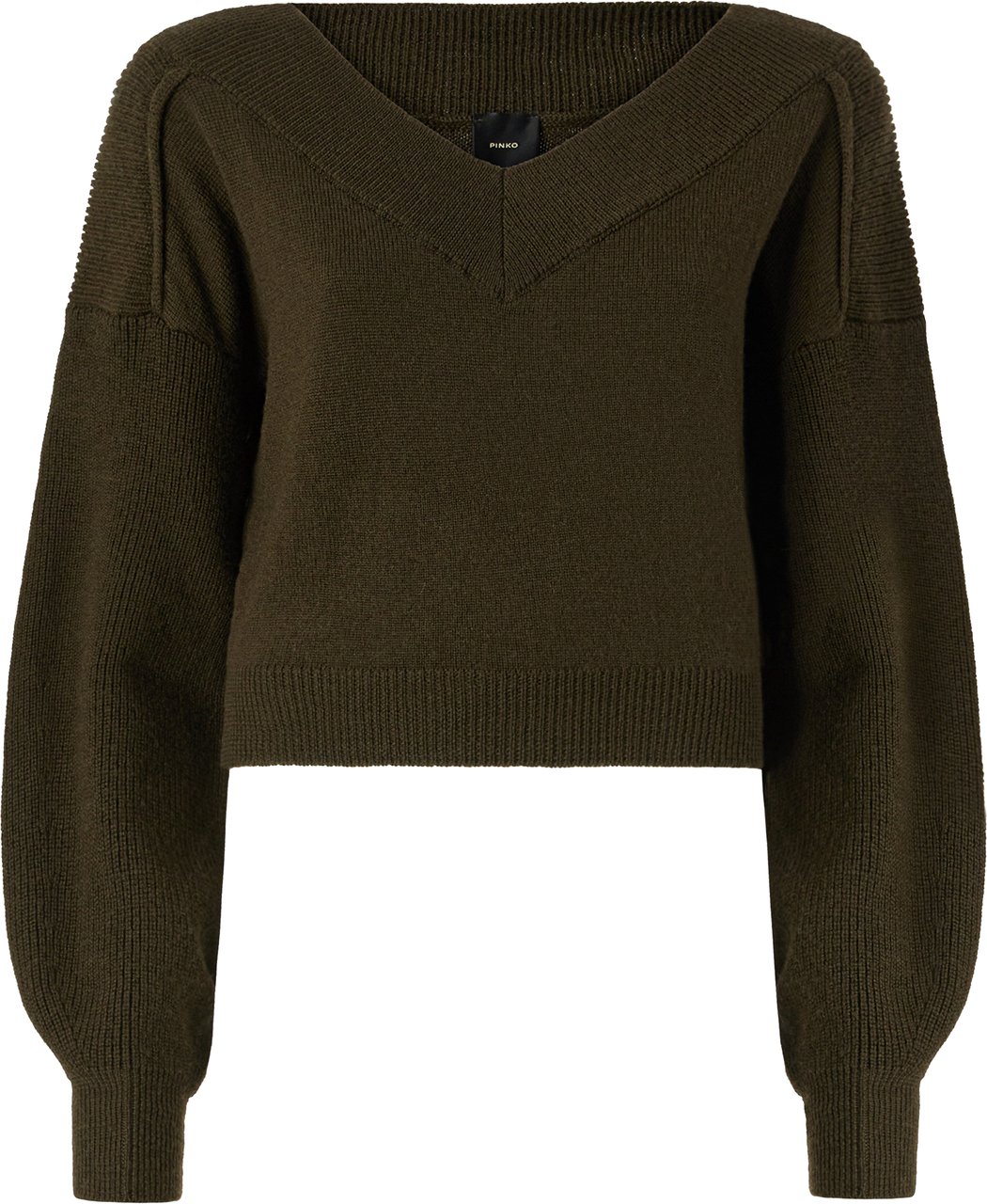 Pinko Sweaters Verde Militare Donkergroen