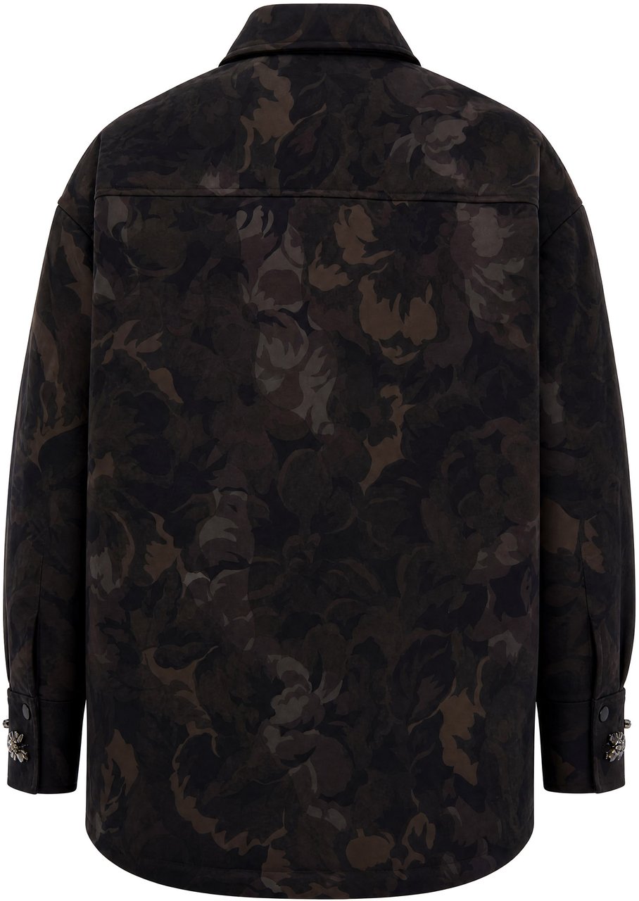 Pinko Coats Mult.Verde/Nero Zwart