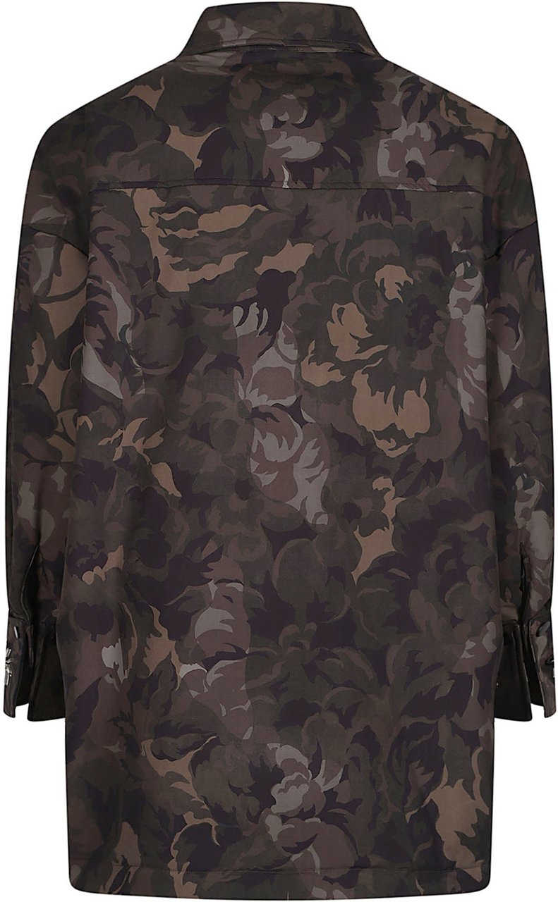 Pinko Barengo Long Sleeve Overshirt Jacket Green Groen