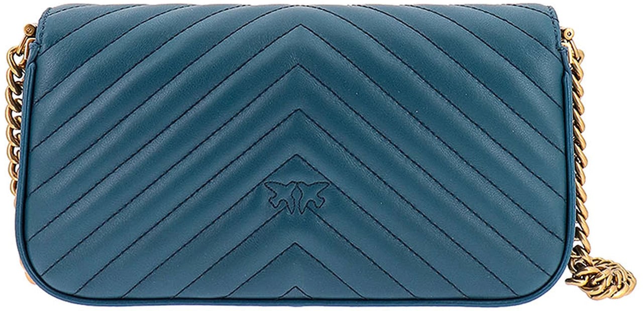 Pinko Pinko Crossbody Bags Blue Woman Blauw