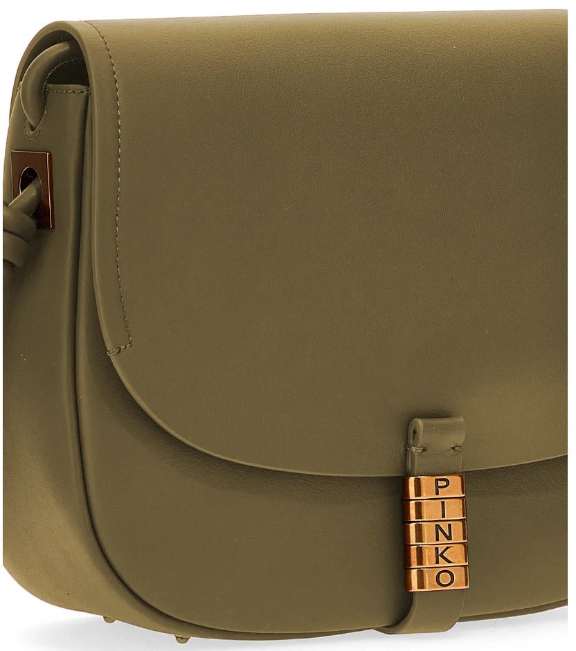 Pinko Pinko Crossbody Bags Green Woman Dierenprint