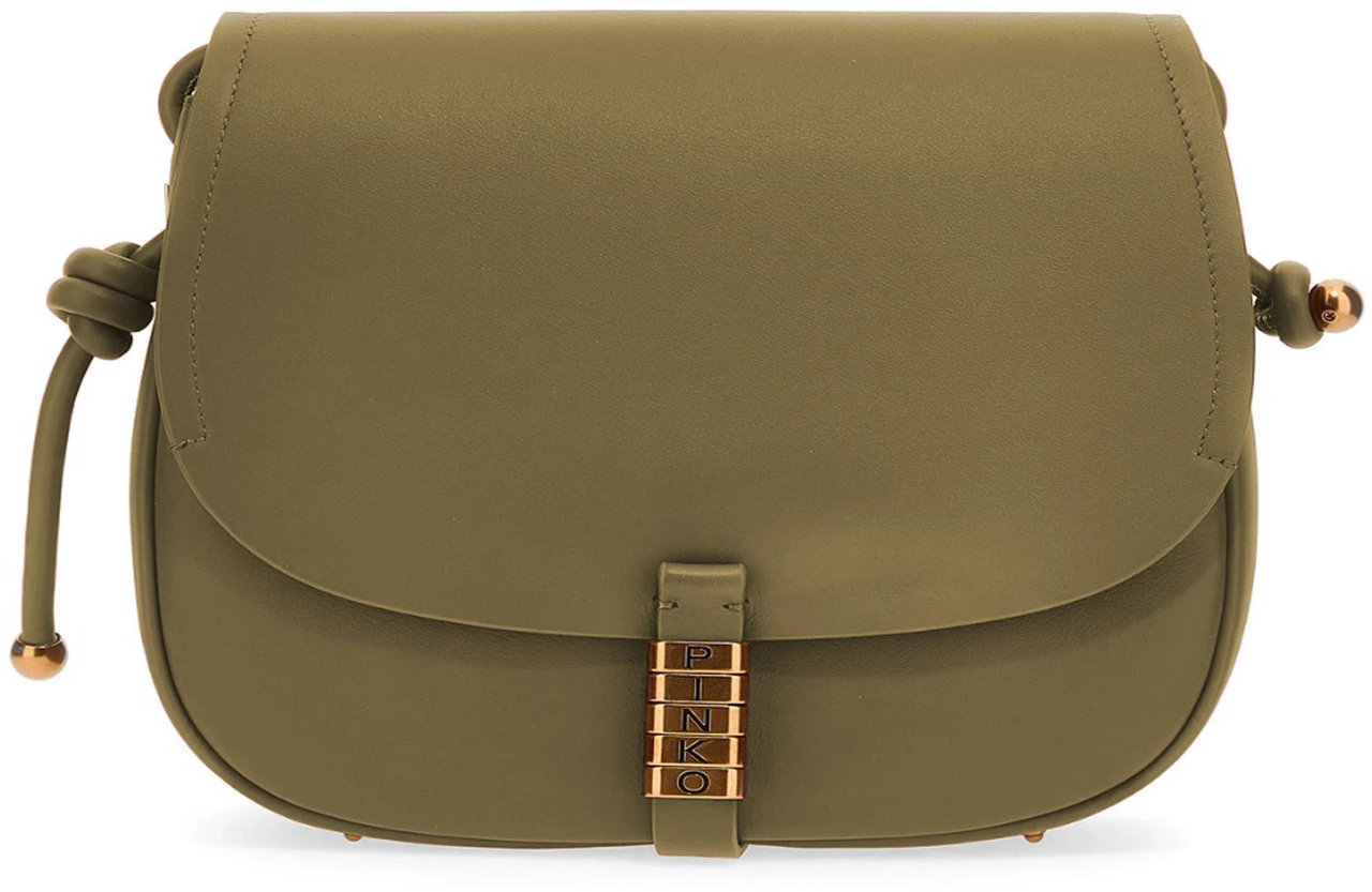 Pinko Pinko Crossbody Bags Green Woman Dierenprint