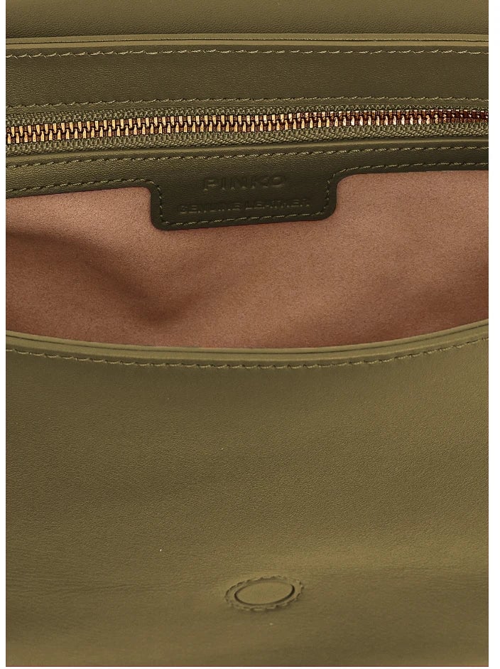 Pinko Pinko Crossbody Bags Green Woman Dierenprint