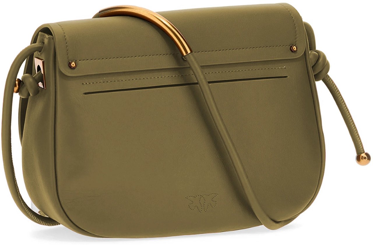 Pinko Pinko Crossbody Bags Green Woman Dierenprint