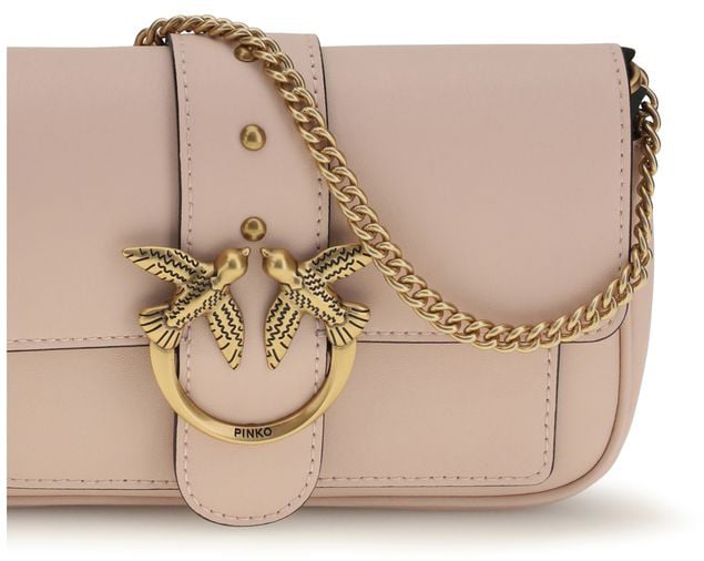 PINKO Multicolor Calf Leather Bos Taurus Shoulder Bag Divers
