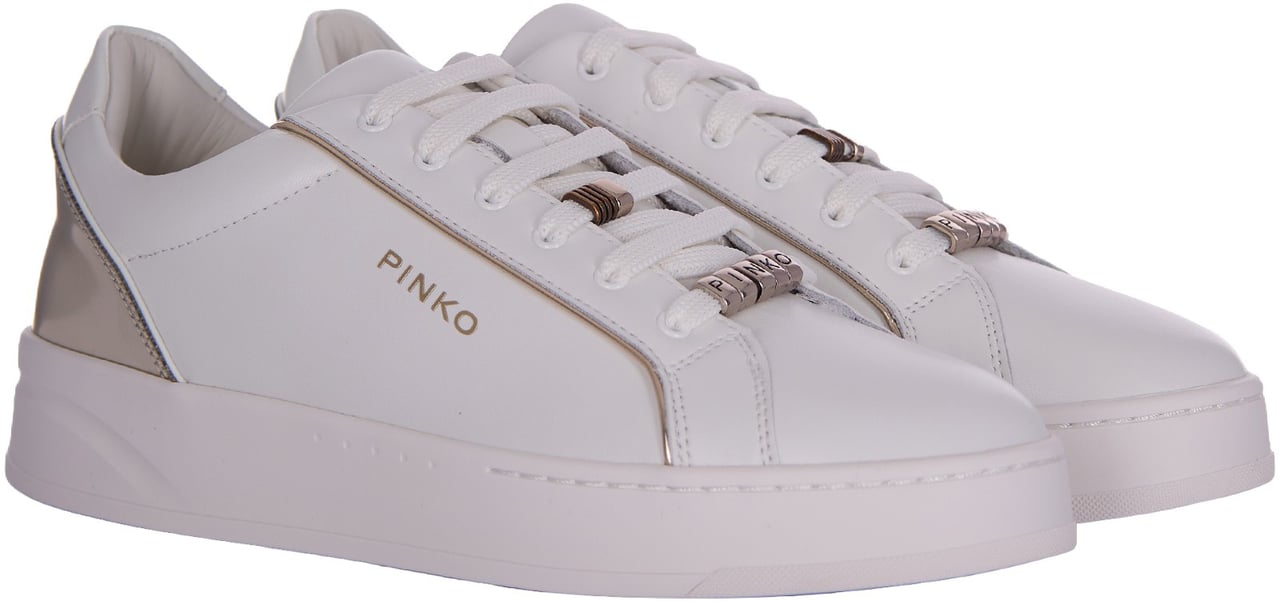 Pinko Iris Sneakers with Silver Hardware Details Paars
