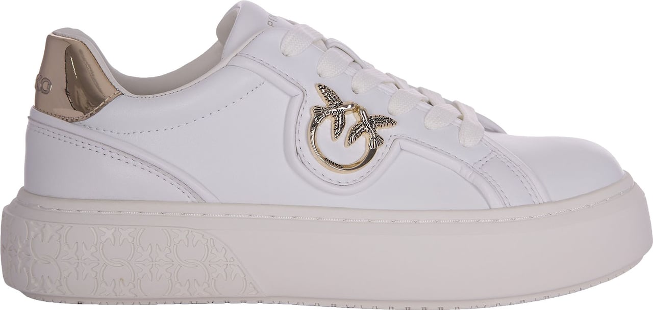 Pinko Minimalist White Sneakers Wit