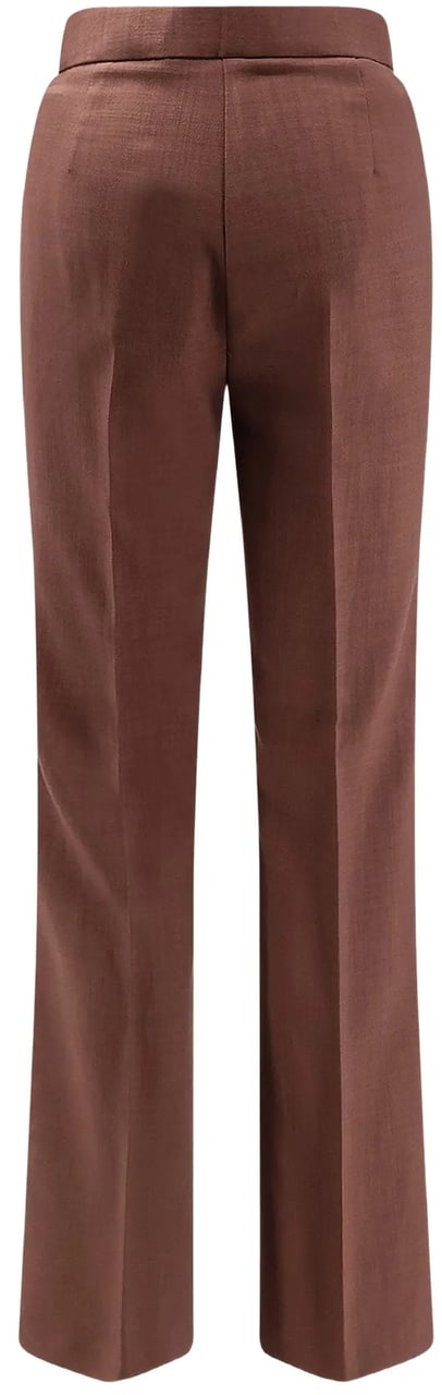 Pinko Brown New Serenidad Straight-Leg Tailored Pants Zwart