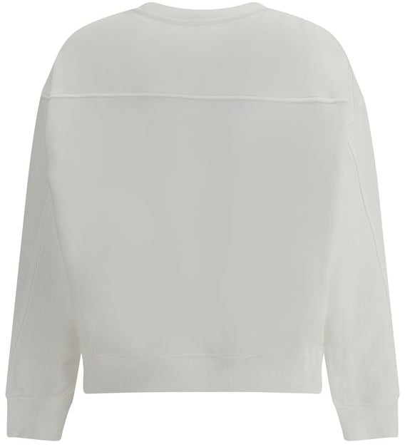 Pinko PINKO White Cotton Sweatshirt Wit