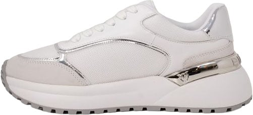 PINKO White Leather Low Top Sneakers Wit