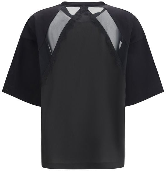 PINKO Black Cotton T-Shirt Zwart