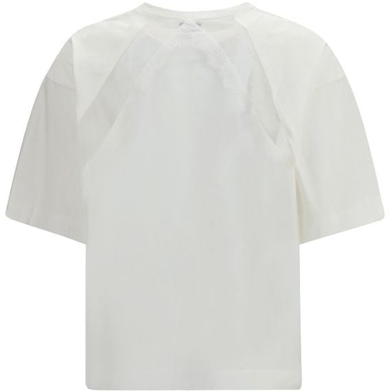 PINKO White Cotton T-Shirt Wit