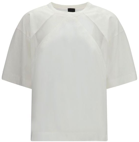 PINKO White Cotton T-Shirt Wit