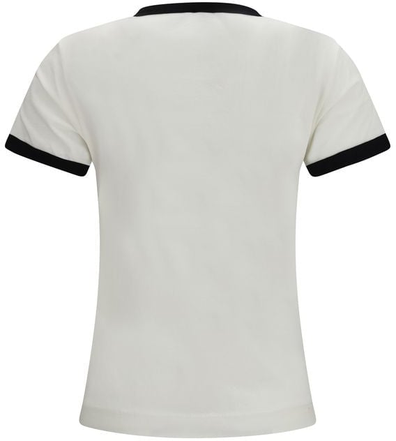 PINKO White Cotton T-Shirt Wit