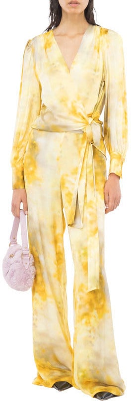 Pinko Chambave Blusa in Raso Geel
