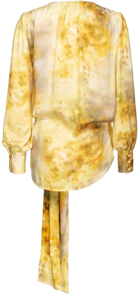 Pinko Chambave Blusa in Raso Geel