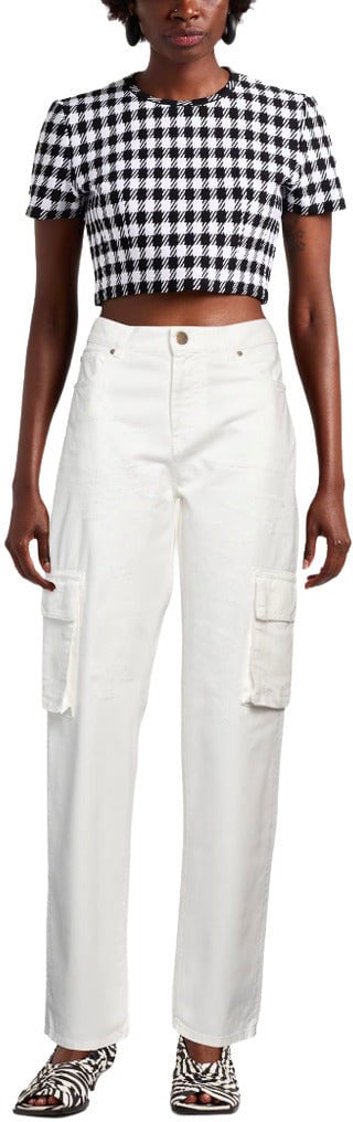 Pinko Trousers Cargo Caty Wit
