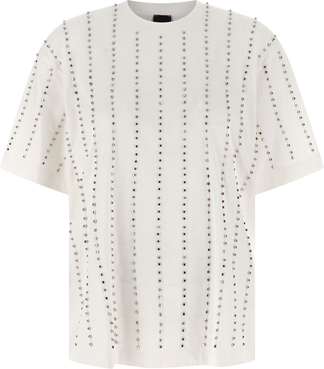 PINKO White Cotton T-Shirt Wit