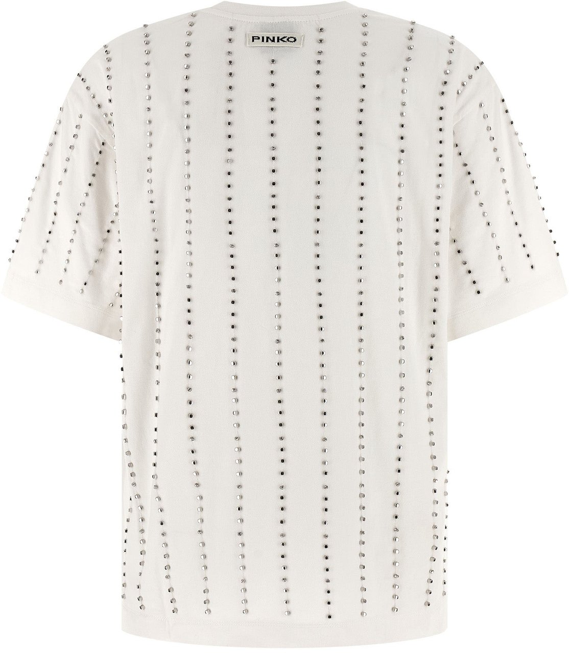 PINKO White Cotton T-Shirt Wit