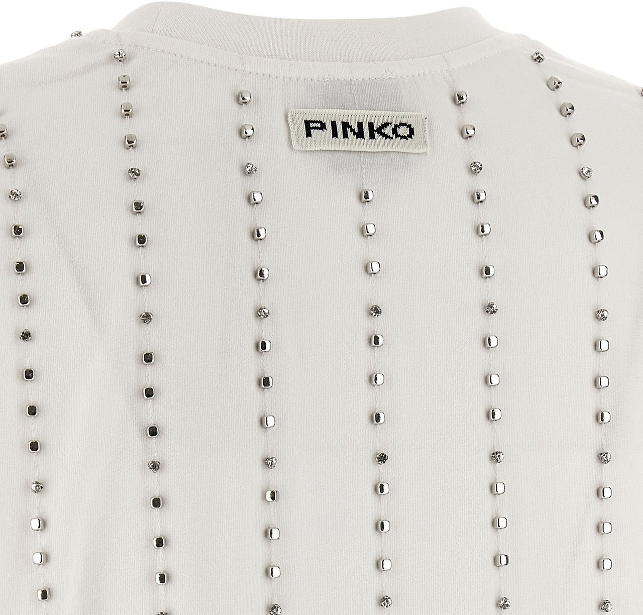 PINKO White Cotton T-Shirt Wit