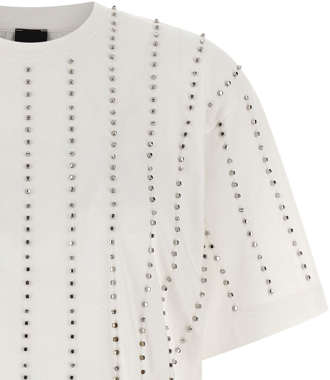 PINKO White Cotton T-Shirt Wit