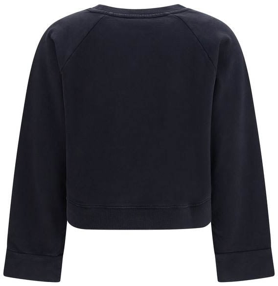 PINKO Black Cotton Sweatshirt Zwart