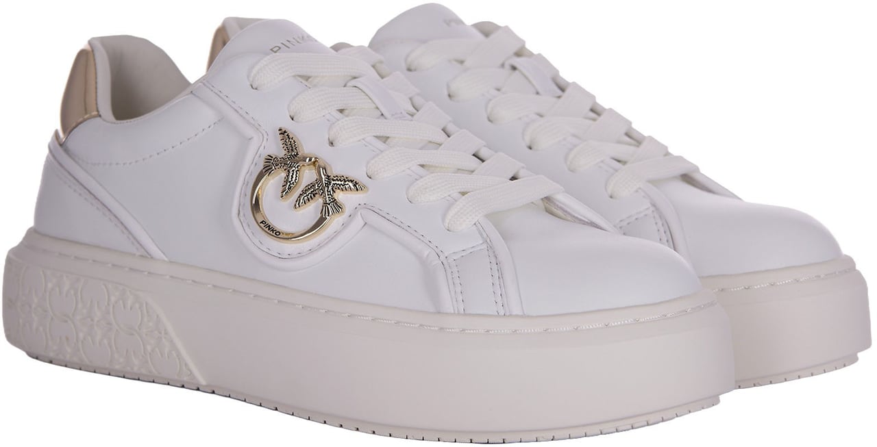 Pinko Minimalist White Sneakers Wit