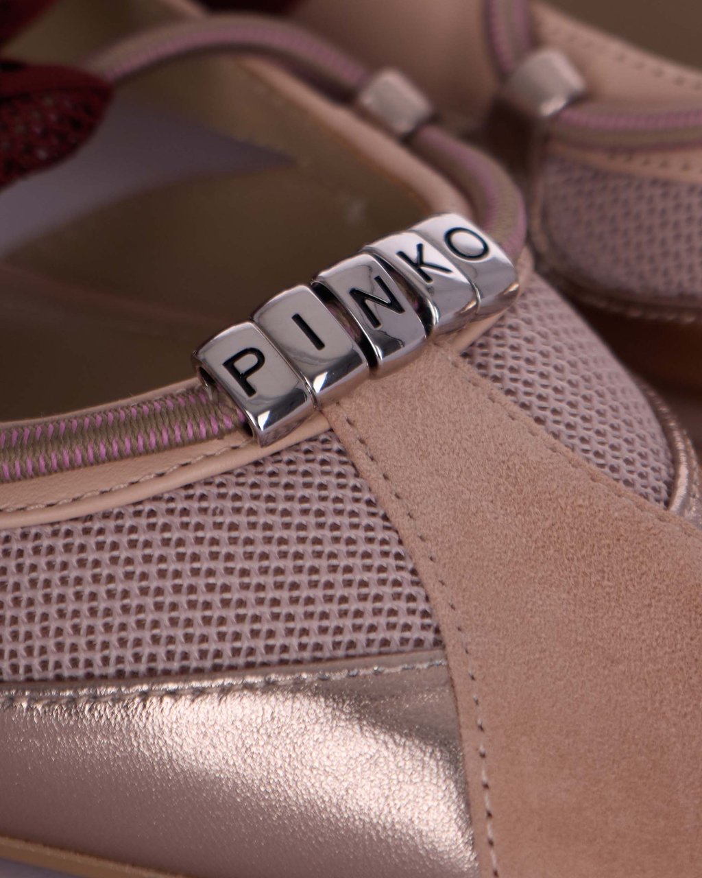 Pinko Slingback Ballerina Flats With Pointed Toe Roze
