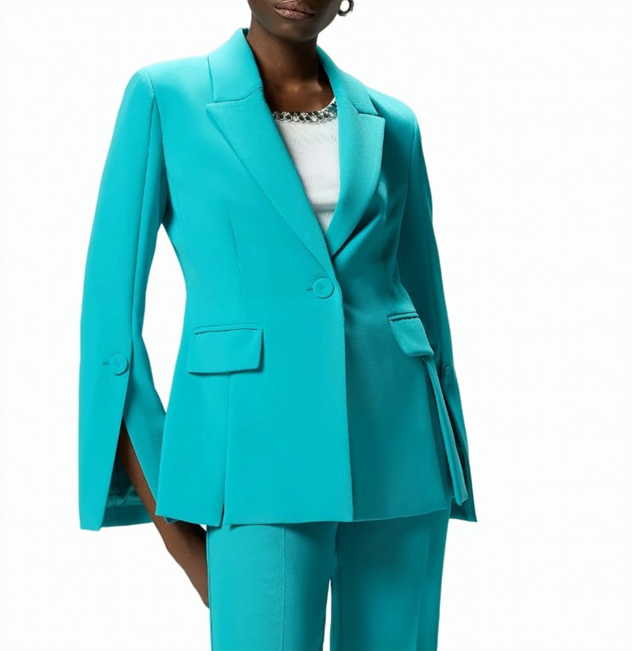 Pinko Carciofo Lightweight Georgette Jacket Blauw