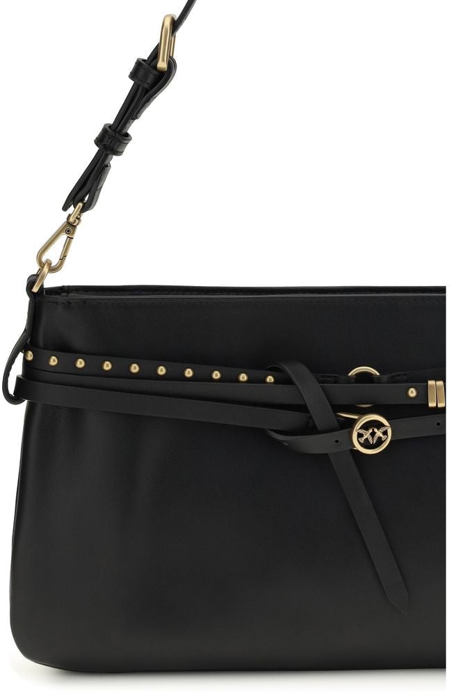 Pinko "Belt Bag" Medium Shoulder Bag – Black Zwart