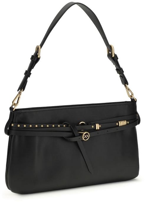 Pinko "Belt Bag" Medium Shoulder Bag – Black Zwart
