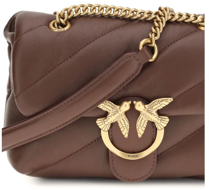 Pinko "Love Puff" Mini Bag – Bordeaux Rood