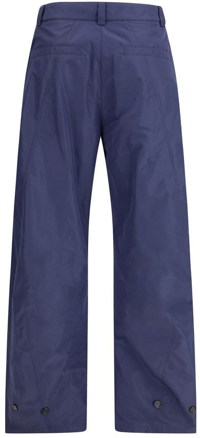 PINKO Blue Polyester Casual Pants Blauw