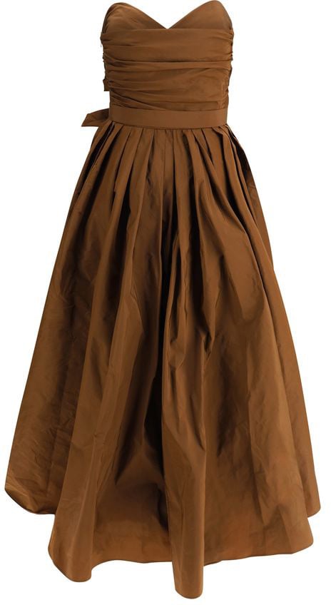 PINKO Strapless long Dress Bruin