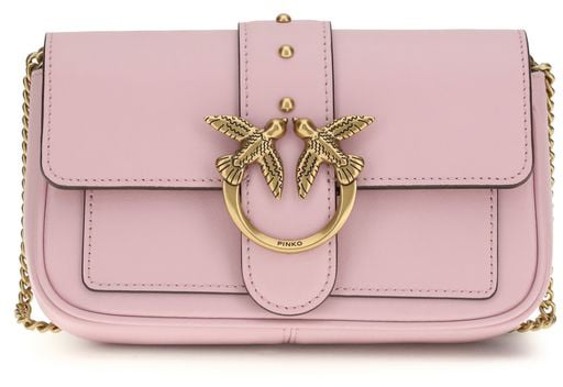 Pinko PINKO Multicolor Calf Leather Bos Taurus Shoulder Bag Roze