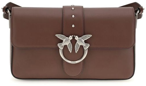 Pinko PINKO Brown Leather Shoulder Bag Roze